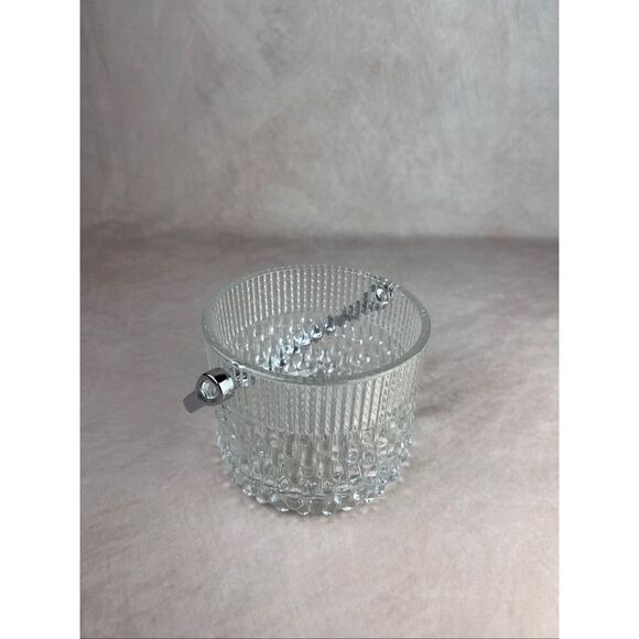 Vintage Mini Ice Bucket MCM Teleflora Crystal Mod - Picture 2 of 10